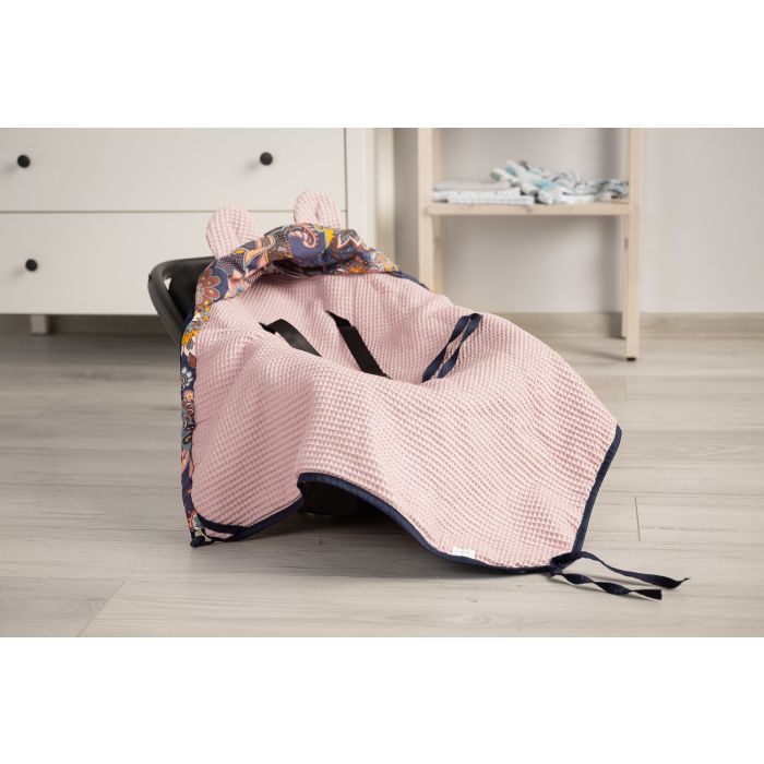 Autosēdeklīša guļammaiss "Flowers" 90x90 cm 