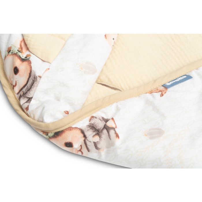 Autosēdeklīša muslīna guļammaiss "Lissie" 90x90 cm beige