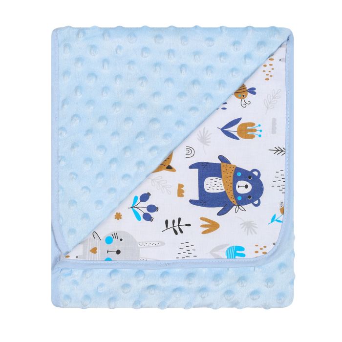 Bērnu pleds 90x80 cm "Forest" zils 