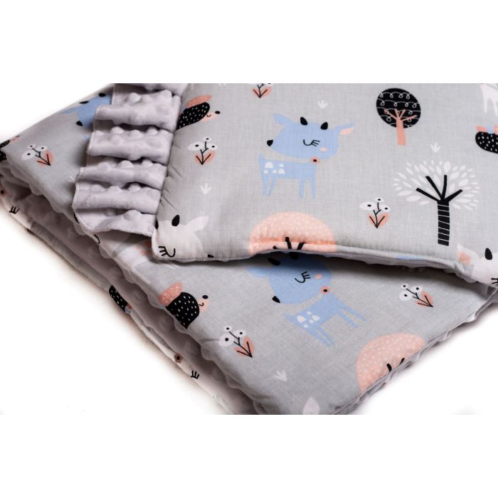 Komplekts ratiņiem spilvens un sega "Bembi"