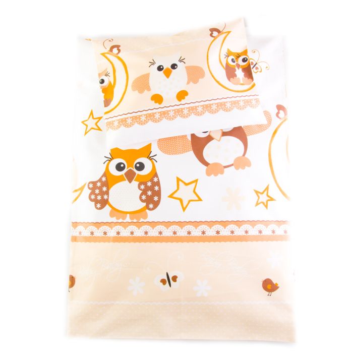 Pārvalku komplekts šūpulim 80x70cm "Saldi sapņi" krēmkrāsā