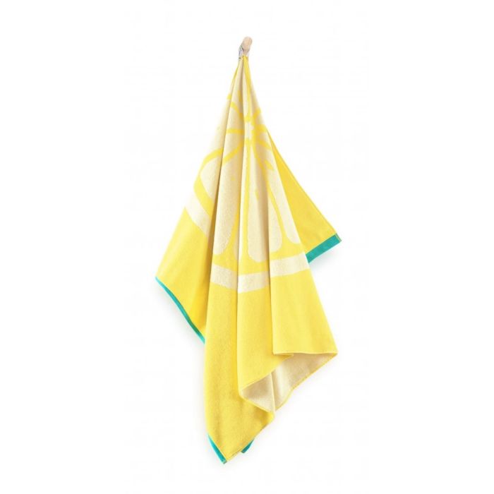 Pludmales dvielis (Ēģiptes kokvilnas) "LEMON" 100x160 cm 