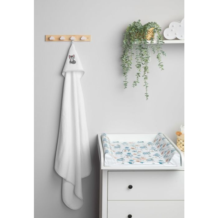 Dvielis ar kapuci "Wolf" 100x100cm 