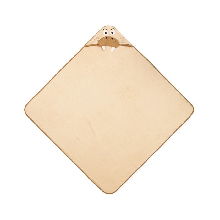 3D dvielis mazulim "Seal" ar galvassegu 100x100cm "frotte" bēšs