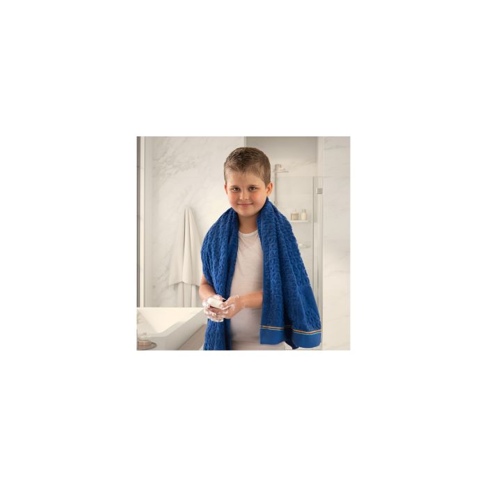 Dvielis bērniem (Ēģiptes kokvilnas) "Gamer blue" 