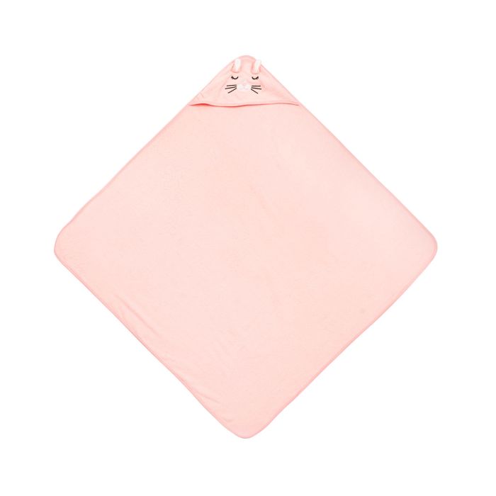 3D dvielis mazulim "Pinky rabbit" ar galvassegu 100x100cm "frotte"