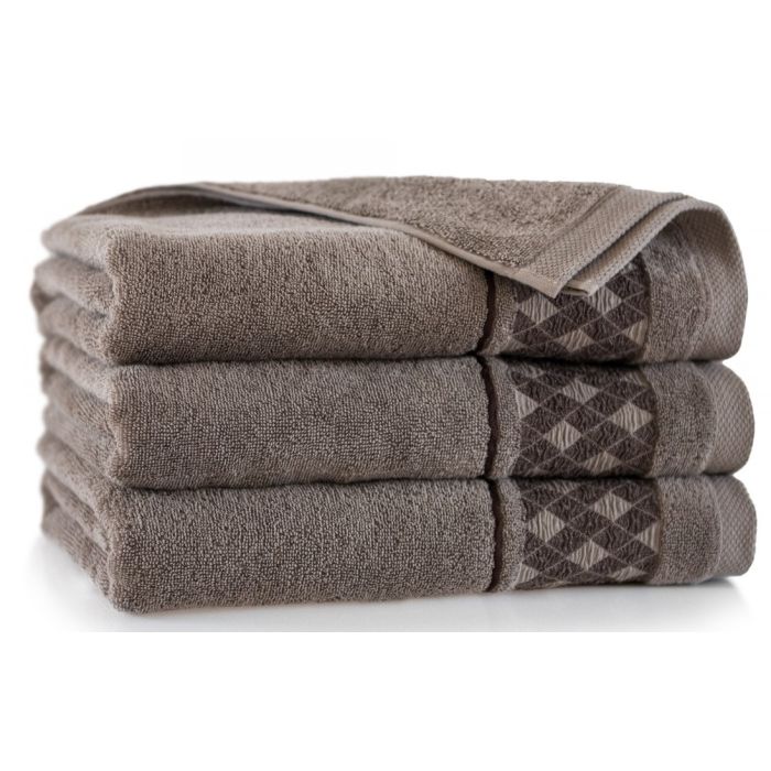 Dvielis (Ēģiptes kokvilnas) "Malta" 140x70cm brūns