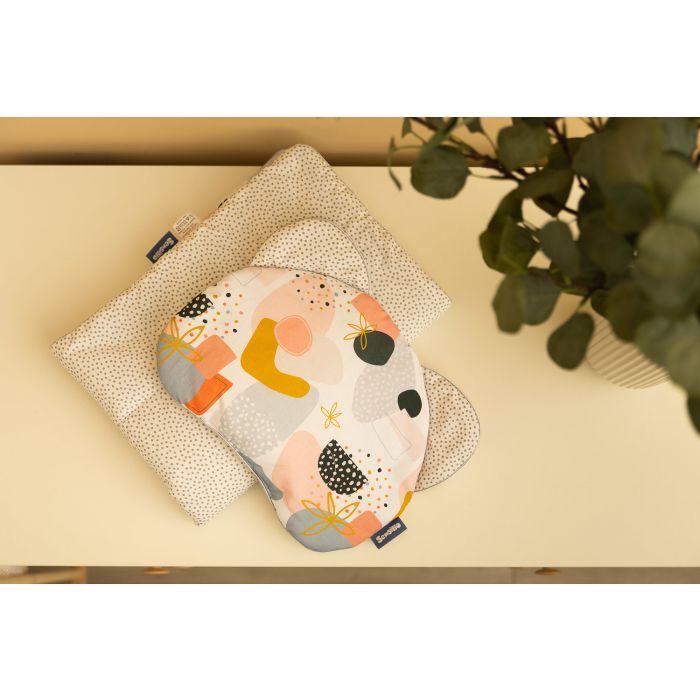 Komplekts pleds 56x76 cm un spilvens 36x28 cm "Art by dots" 