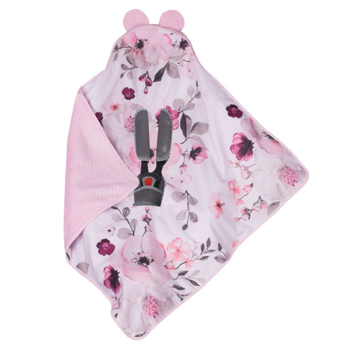 Autokrēsliņa guļammaiss "Lila" 80x80 cm rozā