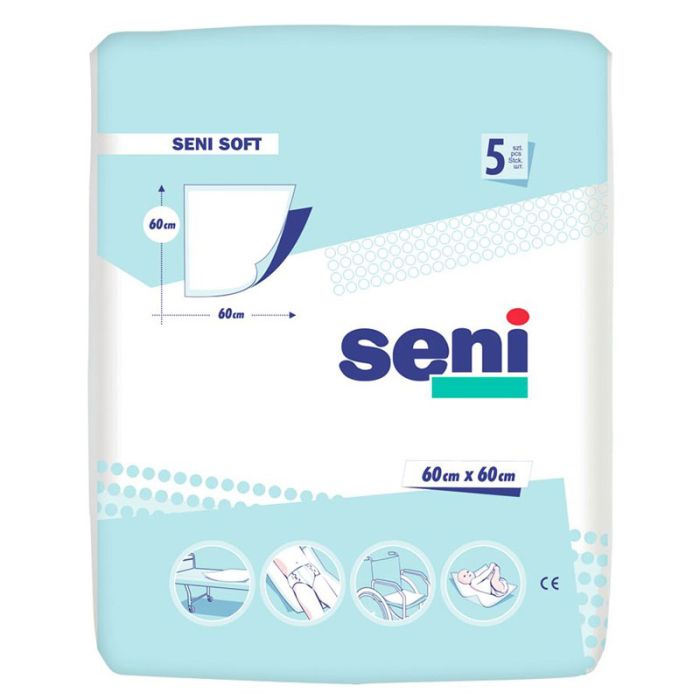 Vienreizliet. absorbējošie paladziņi SENI 60x60cm 5gab.