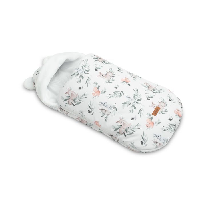 Guļammaiss autokrēsliņam, ratiem "Vintage" 43x80 cm Winter White