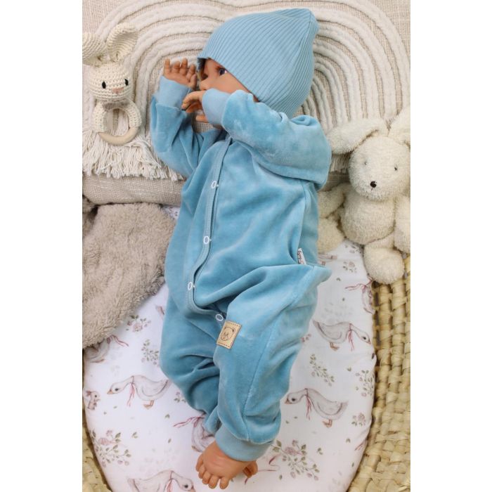 Zīdaiņu rāpulītis ar piedurknēm  "Velour iceberg"  