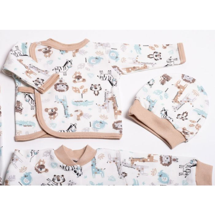 Bērnu komplektiņš no 5 daļam "Jungle beige" 