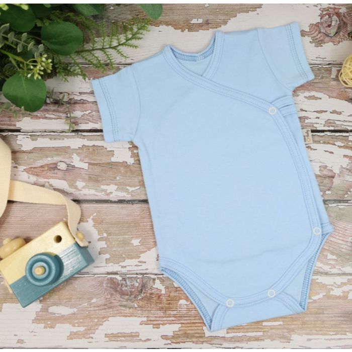 Bodijs ar īsām piedurknēm "One" BABY BLUE