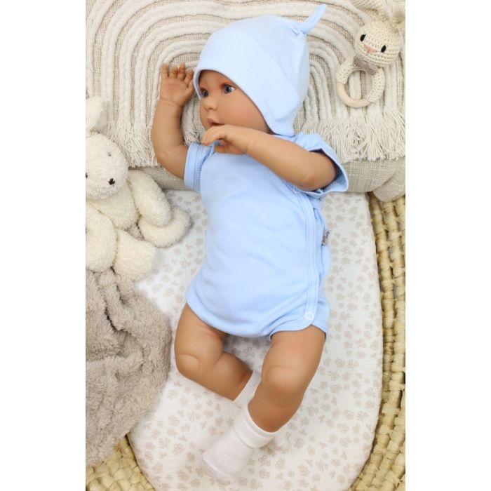 Bodijs ar īsām piedurknēm "One" BABY BLUE