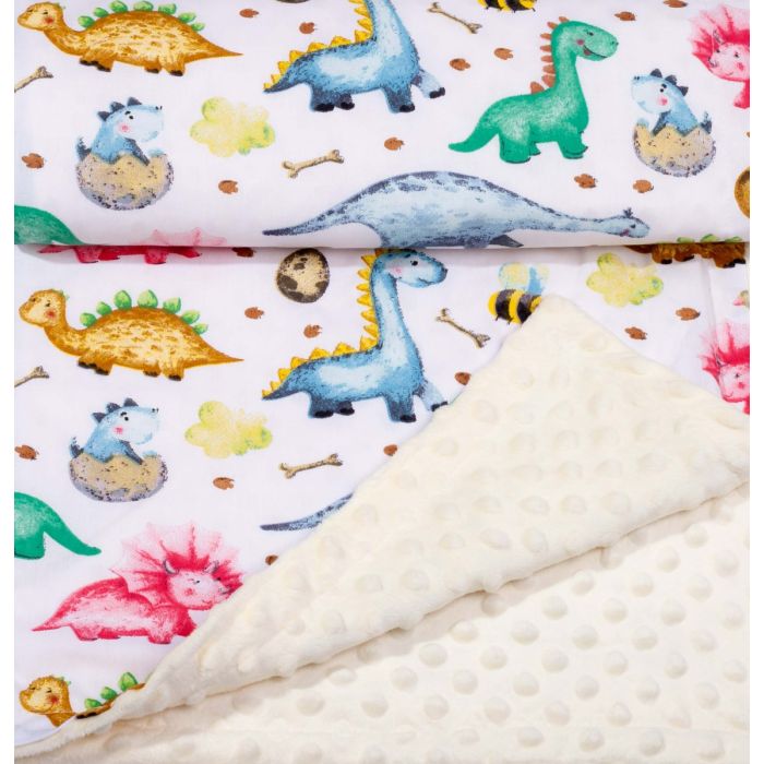 Bērnu pleds 100x75cm "Dino"  bēšs