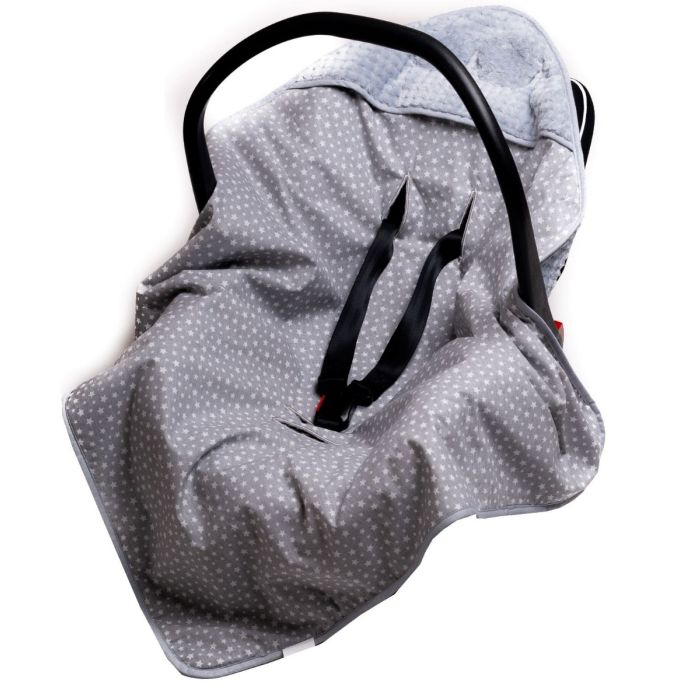 Autosēdeklīša guļammaiss "Milky way" 80x80 cm pelēks