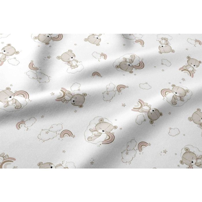 Gultas veļa komplekts šūpulim  80x70cm "Cute Teddy ecru" 