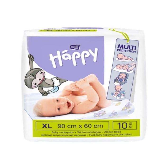 Vienreizējie absorbējošie paladziņi Bella XL 60x90cm 10 gab.