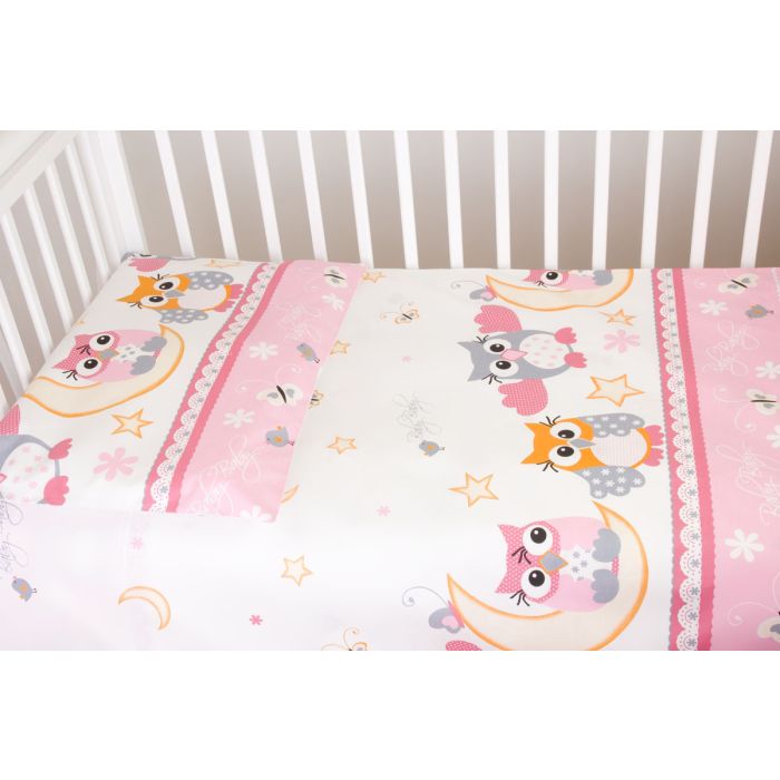 Pārvalku komplekts 135x100 "Saldus sapņus" rozā