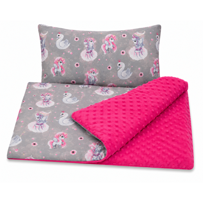 Bērnu gultas veļa ratiem "Lovely grey"