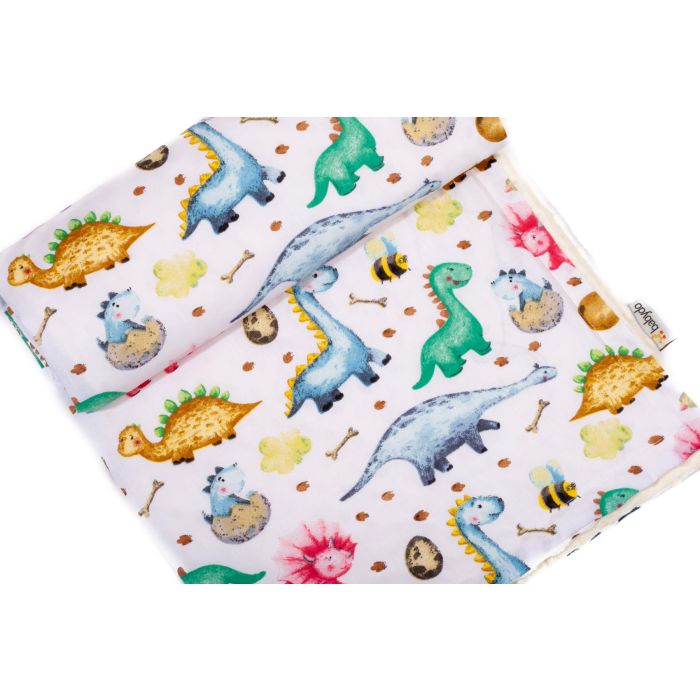 Bērnu pleds 100x75cm "Dino"  bēšs