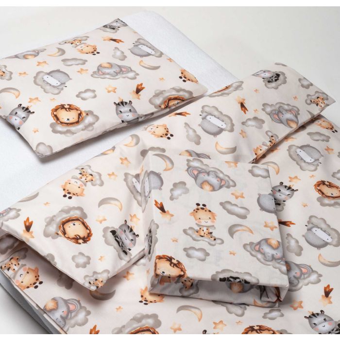 Gultas veļa bērniem 135x100 "Keep dreaming grey" 