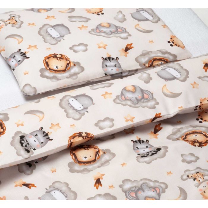 Gultas veļa bērniem 135x100 "Keep dreaming grey" 