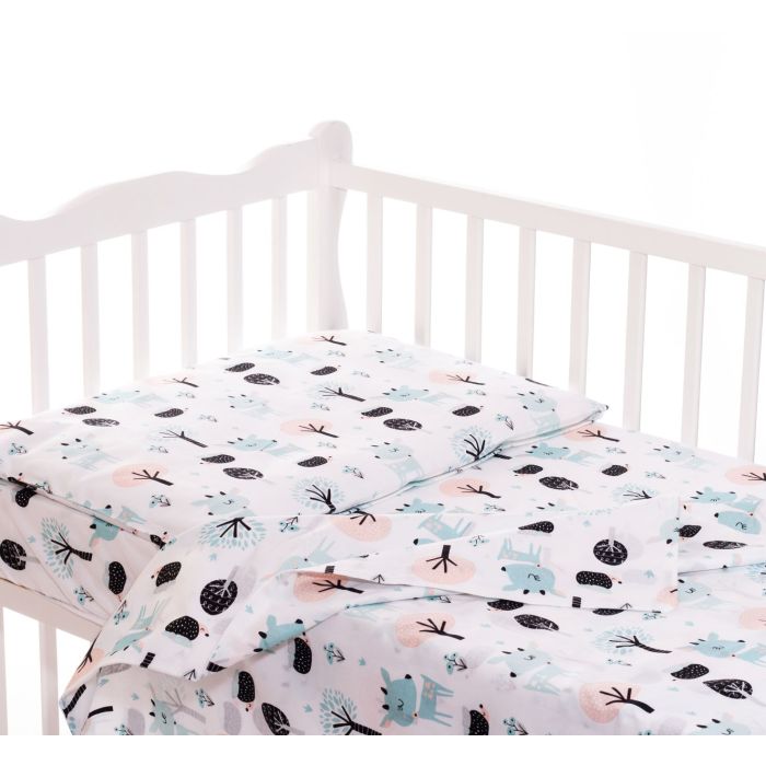 Bērnu gultas veļa 135x100 "Rudolf" balts