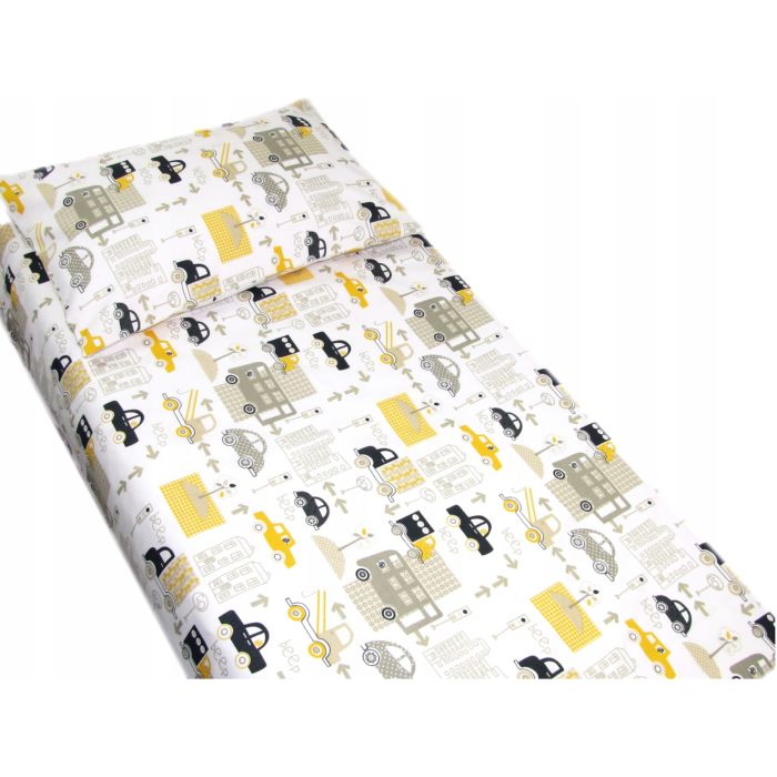 Bērnu gultas veļa 135x100 "Cars" dzeltens