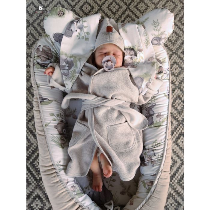 Bernu halāts "Mint flamingo" 