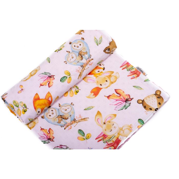 Bērnu pleds 100x75cm "Companions" rozā