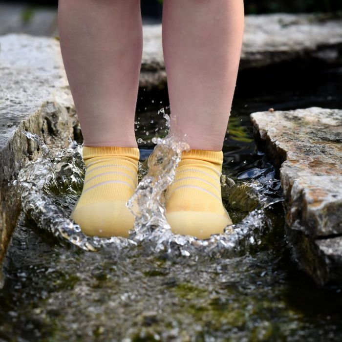 Mazuļu pirmās kurpes Attipas "See though" yellow