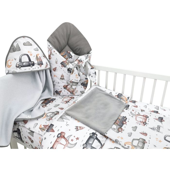 Komplekts jaundzimušajam no 6 daļām "On road grey"