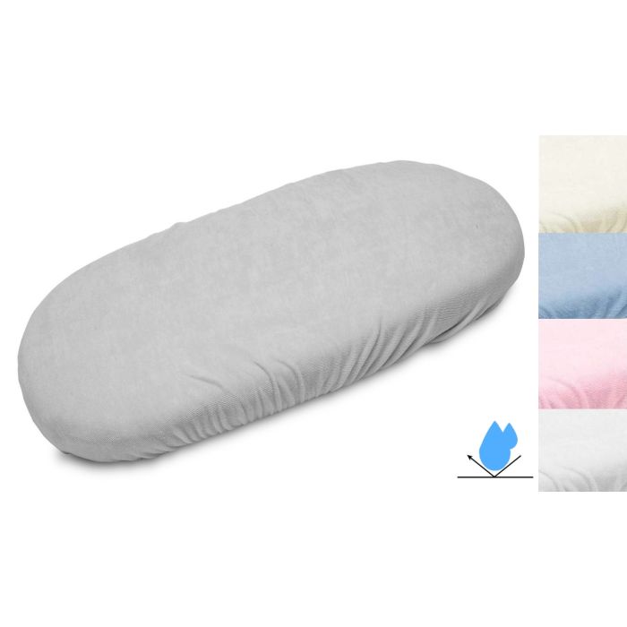 Frotē Ūdensnecaurlaidīgs palags ar gumiju šūpulītim 50x83 (dažādas krāsas)