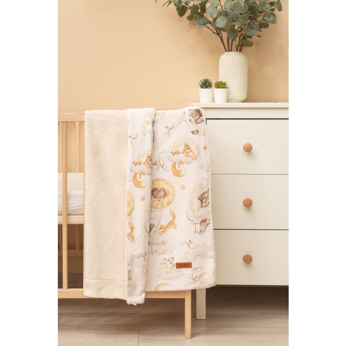 Bērnu pleds "SIlky" 100x80 cm with Cosy clouds.  Plīša segas tiešsaistē par labāku cenu / interneta veikals