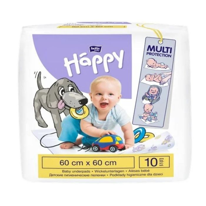 Vienreizējie absorbējošie paladziņi Bella L 60x60cm 10 gab.