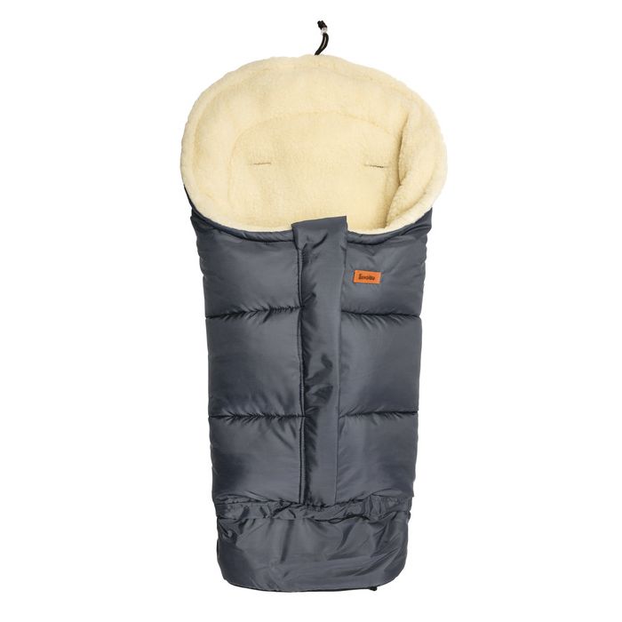 Guļammaiss bērnu ratiem  "Combi wool" Graphite 