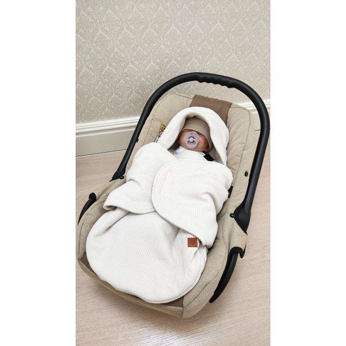 Autokrēsliņa (sega) guļammaiss Interlock ecru