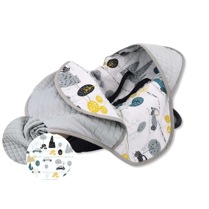 Autokrēsliņa guļammaiss "Cars" pelēks