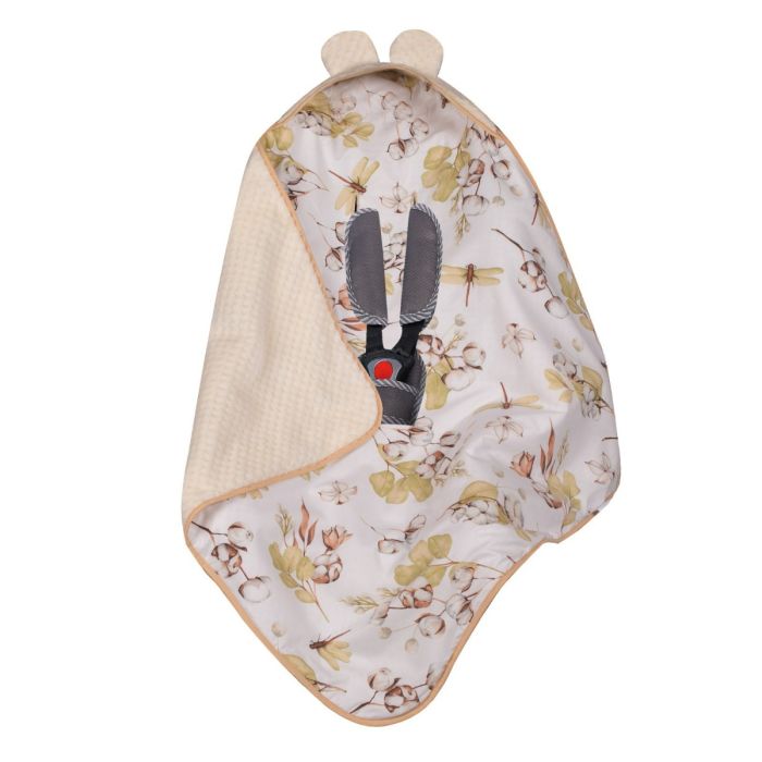 Pledas - vokelis automobilinei kėdutei "Cotton" 80x80 cm