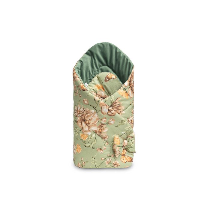 Dvipusis vokelis kūdikiui "Floral green"