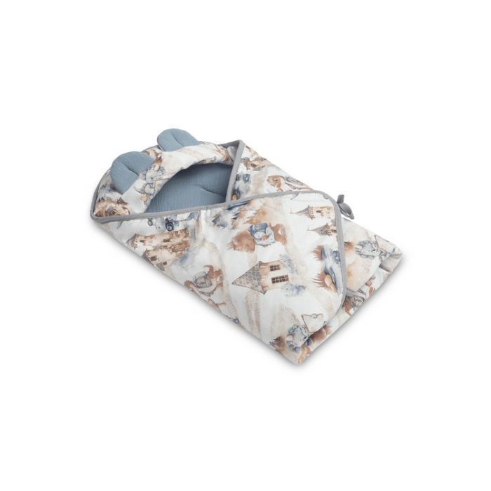 Autosēdeklīša muslīna guļammaiss "Draco" 90x90 cm jeans