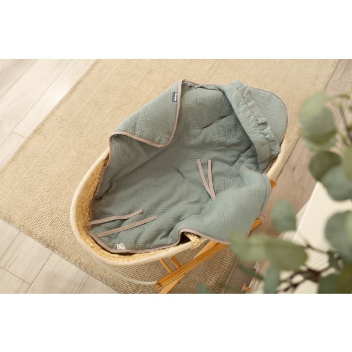 Autosēdeklīša muslīna guļammaiss "Natural" 90x90 cm khaki