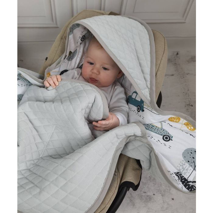 Autokrēsliņa guļammaiss "Cars" pelēks