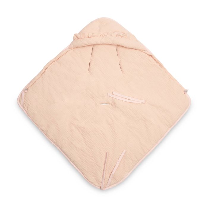 Autosēdeklīša muslīna guļammaiss "Natural" 90x90 cm pink