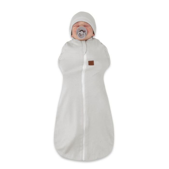 Autiņš - kokons jaundzimušajam Teddy interlock super soft pelēks