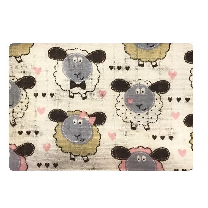 Vystyklas kūdikiui iš marlės lux 60x80cm "Sheep