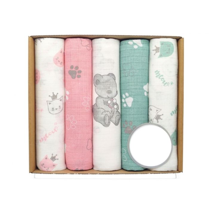 Vystyklai kūdikiui - 5 dalių komplektas "Bears"