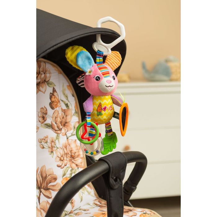 Mīksta izglītojoša rotaļlieta "L-Bunny" 